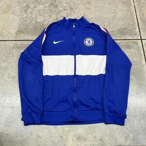 Nike Royal Blue and White Varsity Jacket